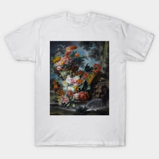 An Outdoor Scene With A Pool Of Water by Miguel Parra Abril T-Shirt